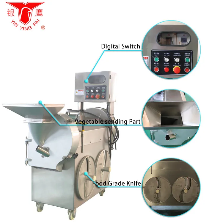 
Shand dong Yinying automatic vegetable dicer cabbage cutting machine vegetable cutter 850kg/h 