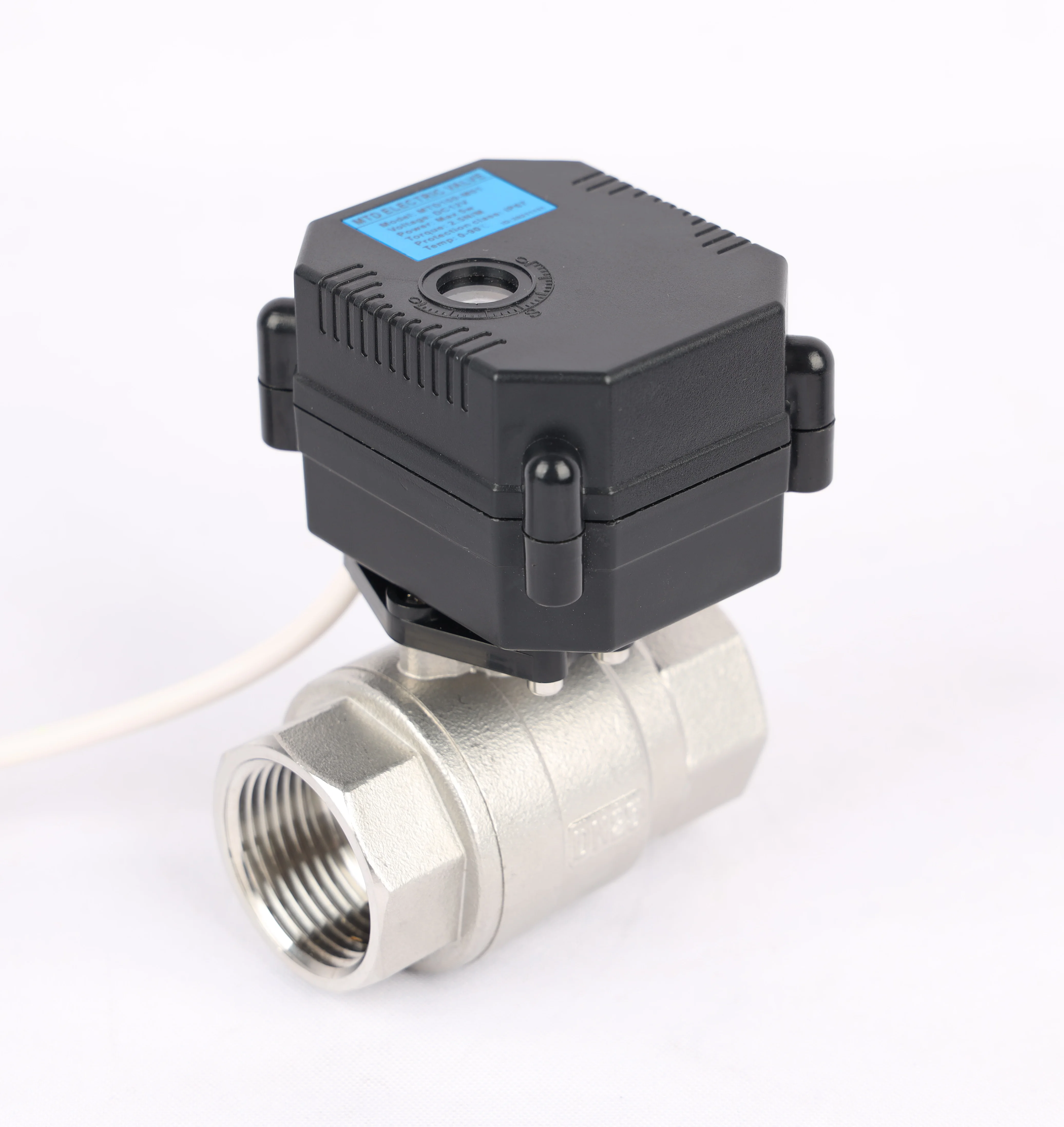 

DN25 Mini Electric Actuator Ball Valve 2 Way Stainless Steel Motorized Control Actuator Valve AC/DC9-24V DC9-35V