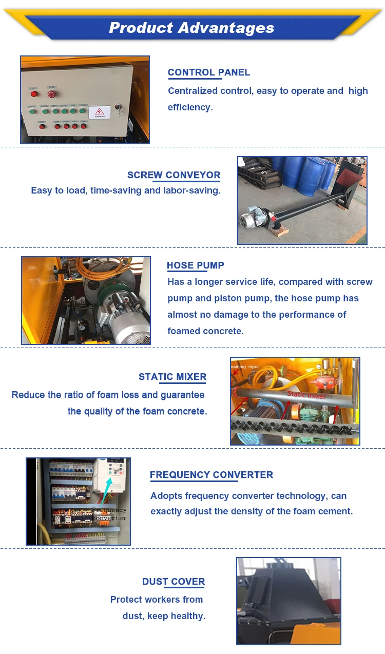 Light weight foam concrete block making machine