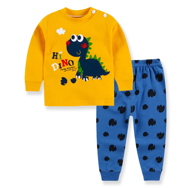 

Comfortable Baby Set Baby Clothes Sets Unisex Kids Clothing Sets Print Cartoon Four Seasons Boys kids wholesale clothing