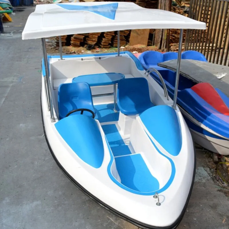 

4m Park Leisure Lake Fiberglass Electric Boat sightseeing pleasure boat for 4 persons