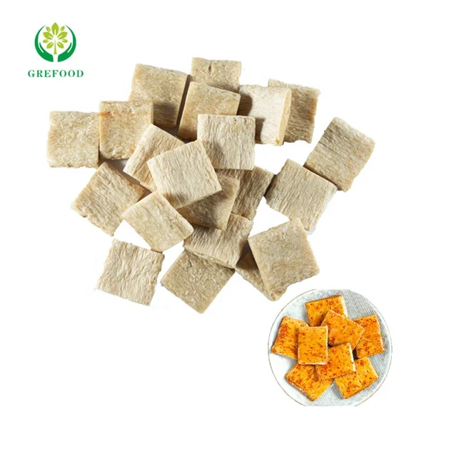 Factory direct sales 56% protein content TVP chunks for Snack food