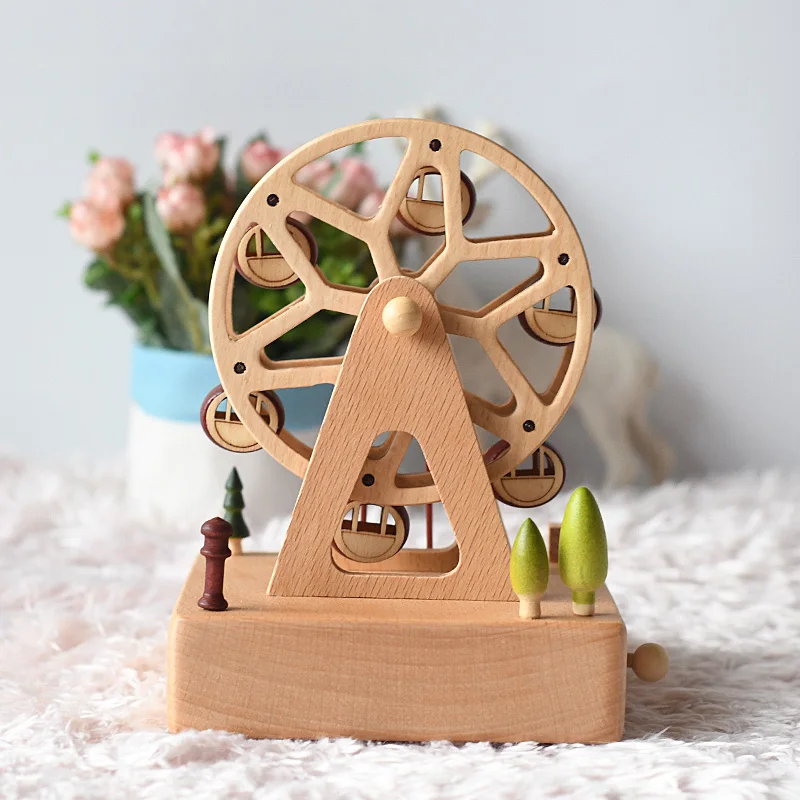 

Music box custom melody wooden music box for holiday gifts