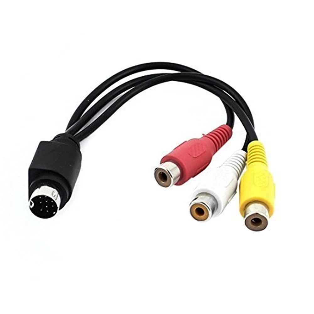 

9 PIN S-Video to 3-RCA Famale Composite AV Cable M/F for Laptop PC TV