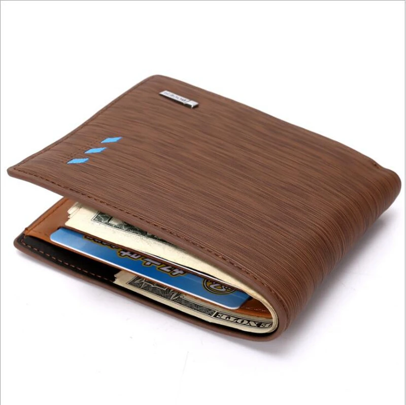 

Business Leather Wallets Vintage Coin Pocket Hasp boys Small Wallet students Purse Card Holder Male Clutch Money Bag, Customized color