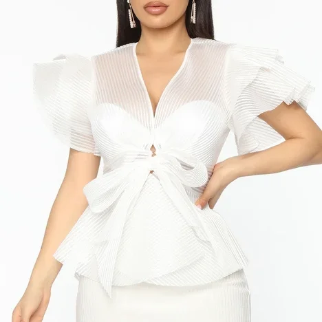 

Dinner Date Top - White