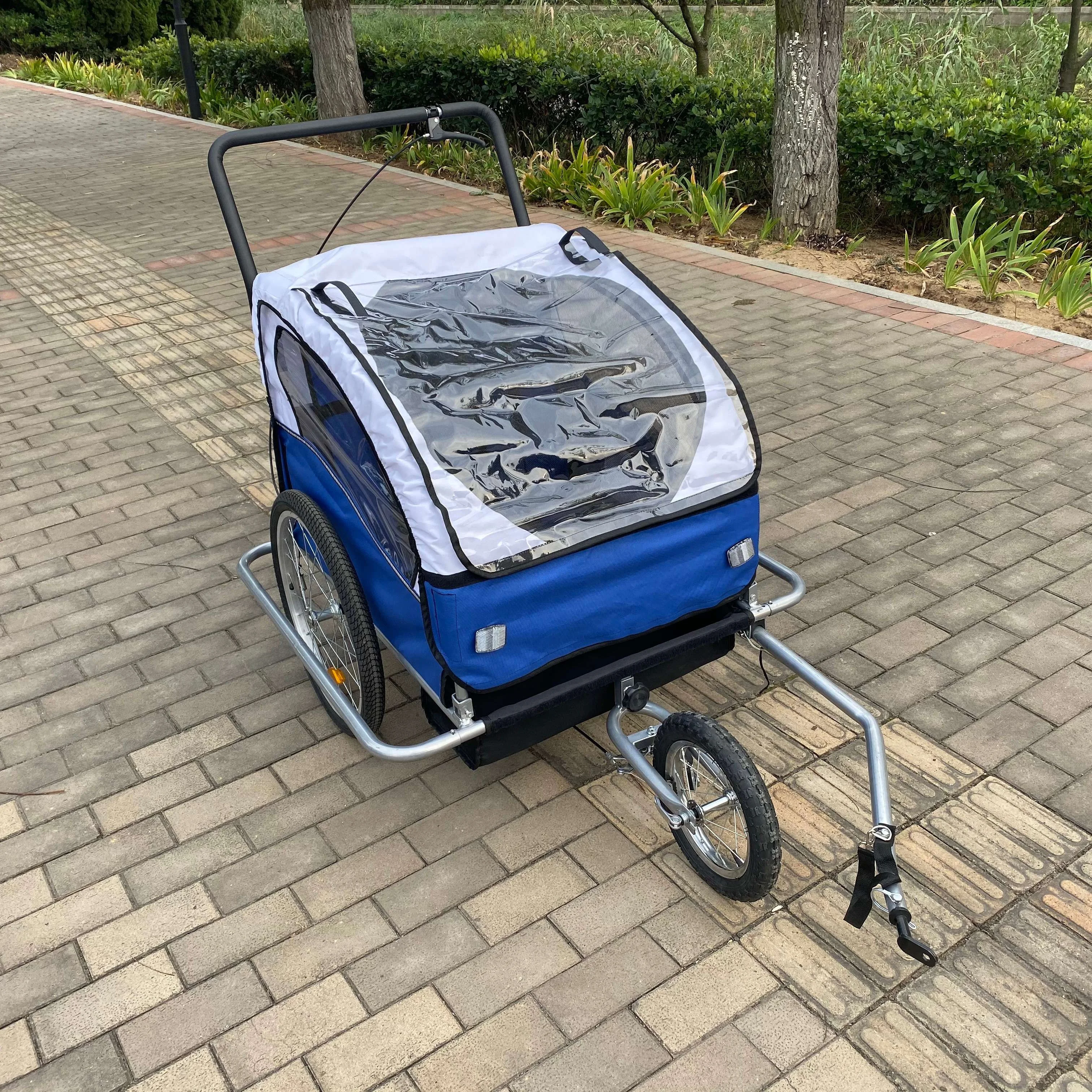 
Outdoor foldable bike trailer carry baby trolley 