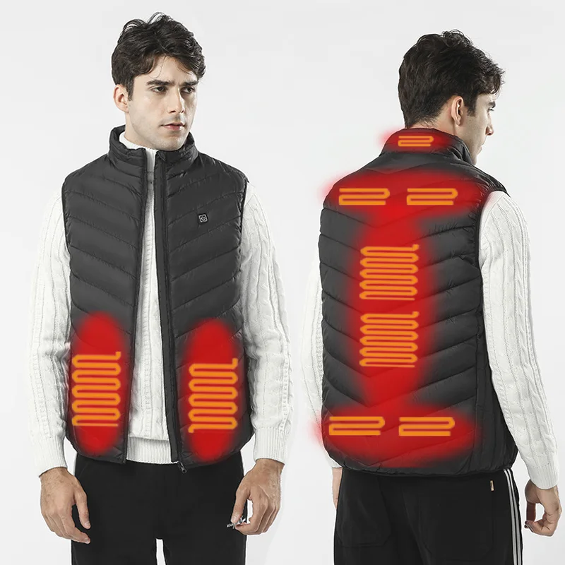 
OEM Heated Vest Rechargeable 5VUSB Heating Vest Jacket unisex Smart Electric Heat Vest Outdoor fishing hiking ski Warming 