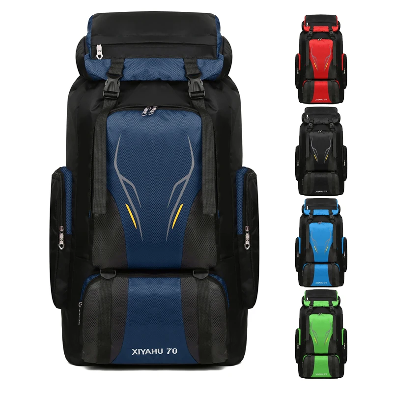 

Outdoor Sports Climbing Backpack Mountaineering Bag Hiking 70L Waterproof High-capacity Travel Rucksack