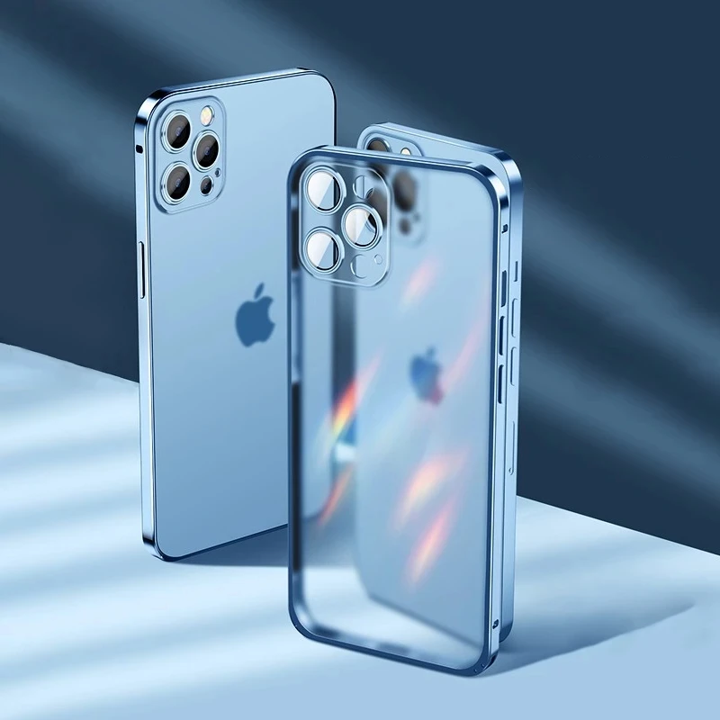 

Full Cover Camera Lens Protective Clear Case for iPhone 13 Pro Max Shockproof Plating Clear Case for iPhone 13, Black, transparent, gold, silver, blue, red