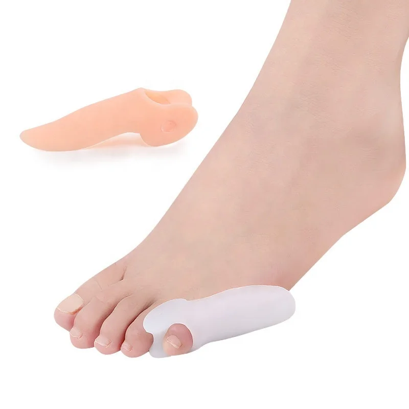 

Hallux valgus corrector gel little toe separator pinky toe bunion corrector, Transparent, or customized