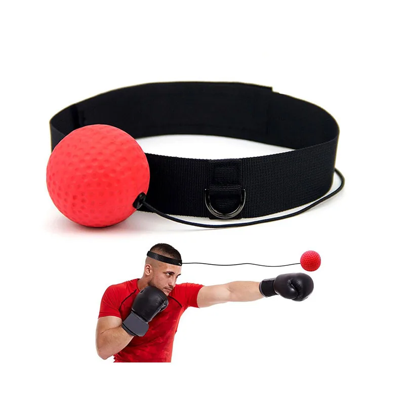 

Wholesale Headband Kicking Boxing Reflex Ball Speed Punching Ball, Red,black