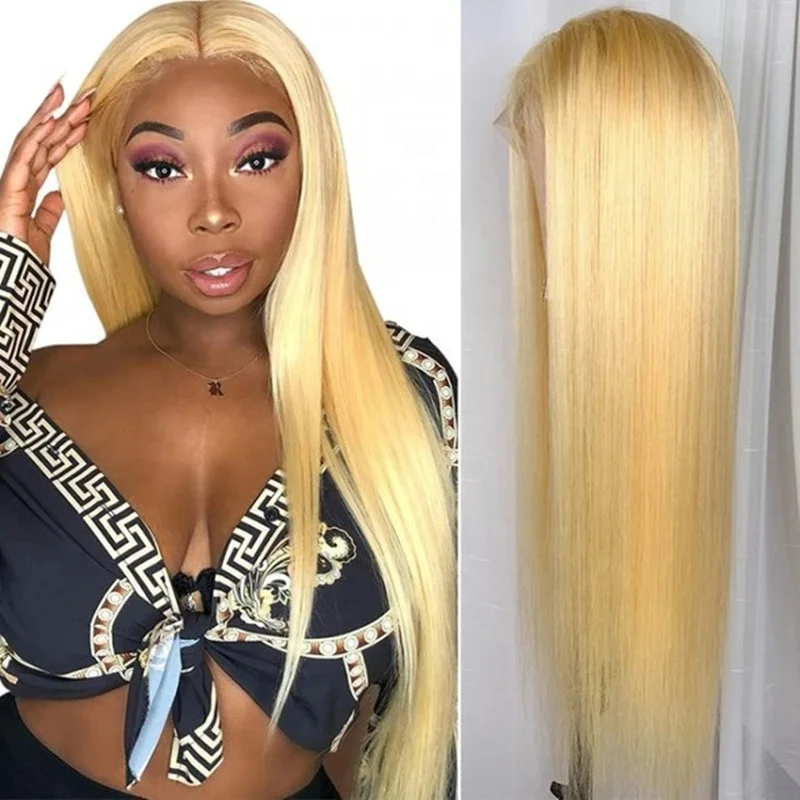 

Premier 20-24in Inch Brazilian Remy 613 Straight 13x4 Blonde Lace Frontal Wig