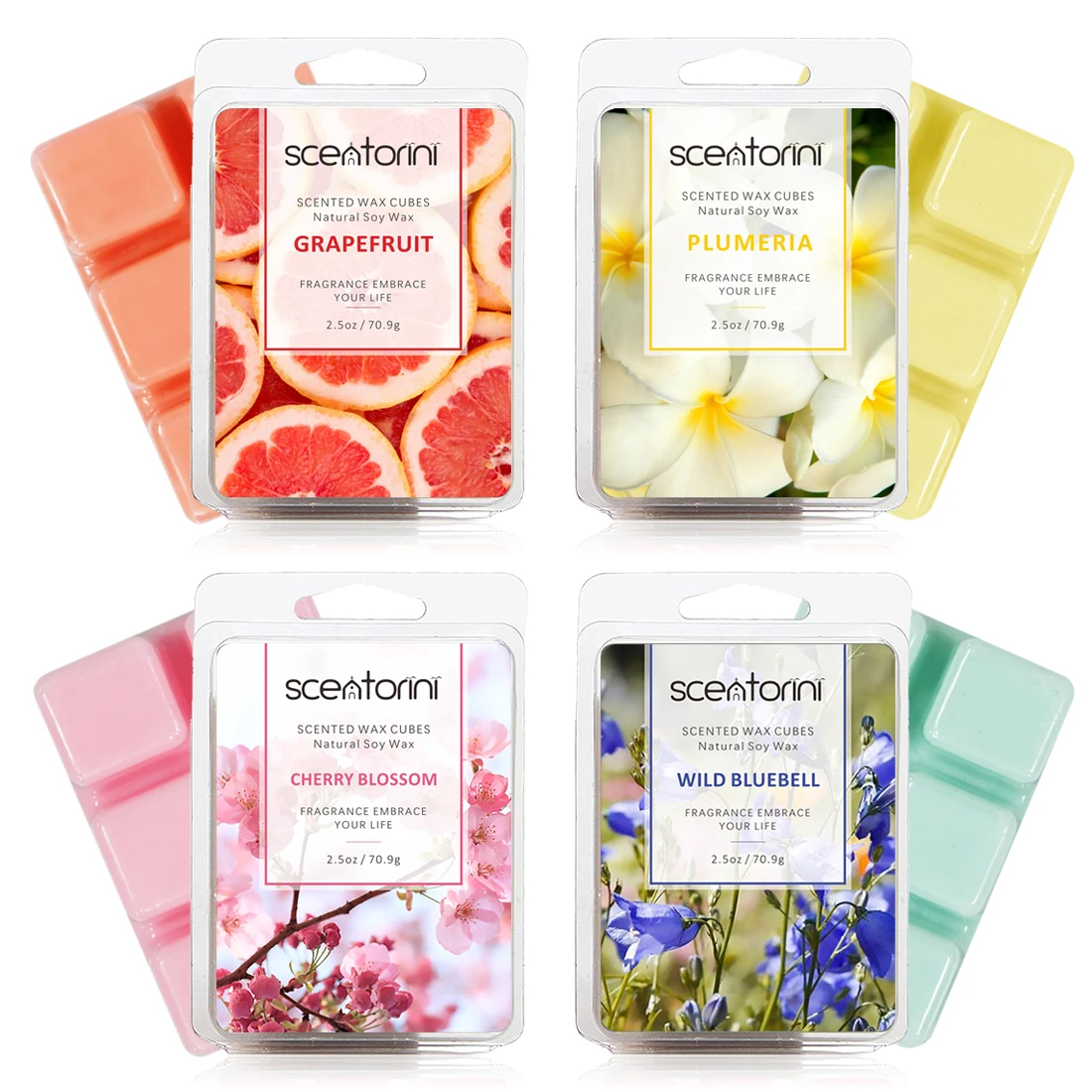 Wholesale Custom Aroma Four Flavors 6 Clud Soy Wax Melts Scented Buy