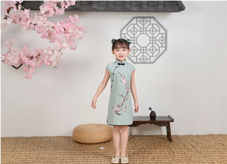 
Chinese qipao Traditional Clothing Costume Dress handmade qipao girls Traditional qipao Cheongsam classical old fashion 
