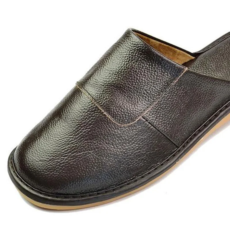 

High quality fashion leather slippers men's and women's babouche Custom flat shoes