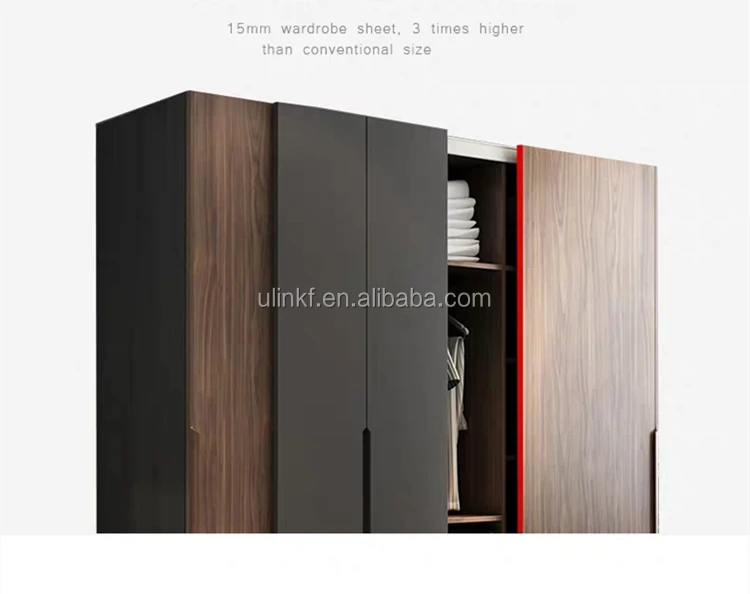 Modern Bed Room Furniture Home Bedroom Set Wooden Hotel Queen Double