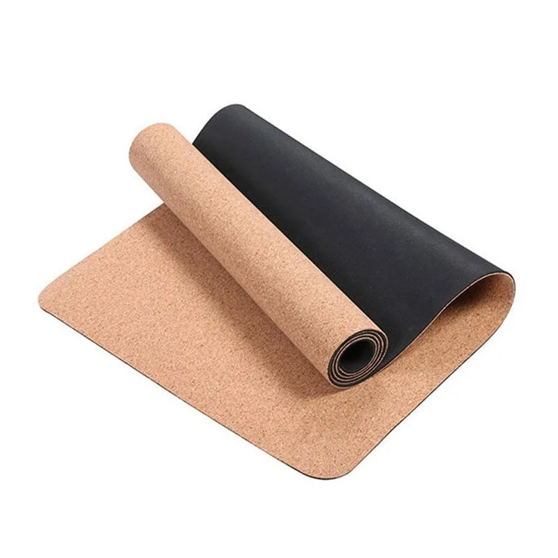 

183x61cm Non-slip TPE Soft Cork Mats Fitness Natural Pilates Gymnastics Sport Mat Yoga Exercise Pads Massage Storage Bag