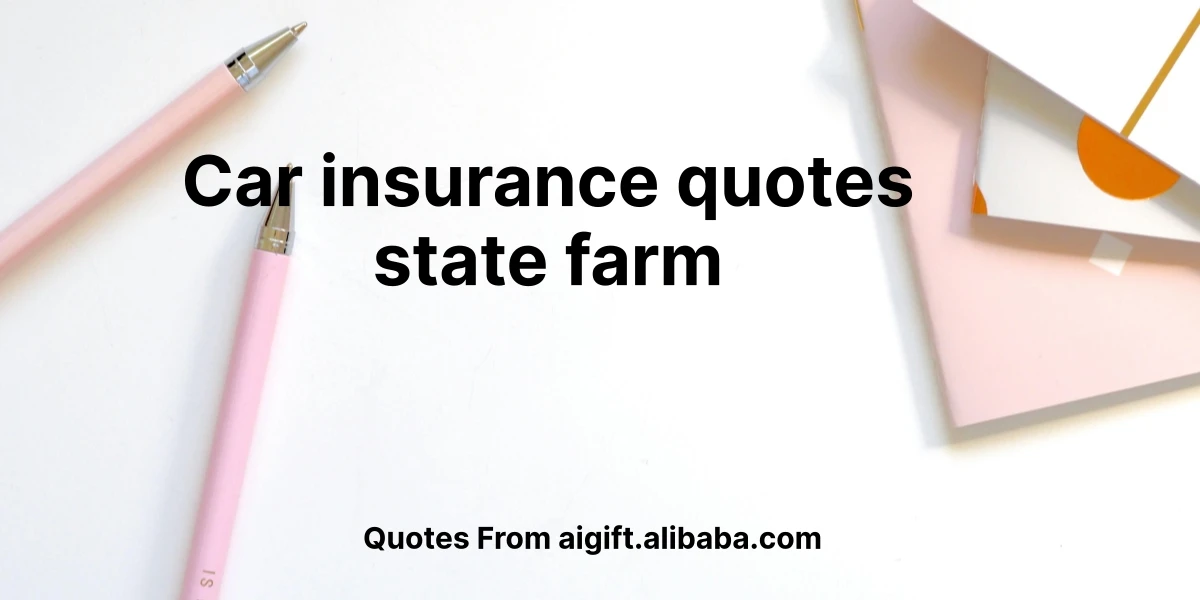 car insurance quotes state farm