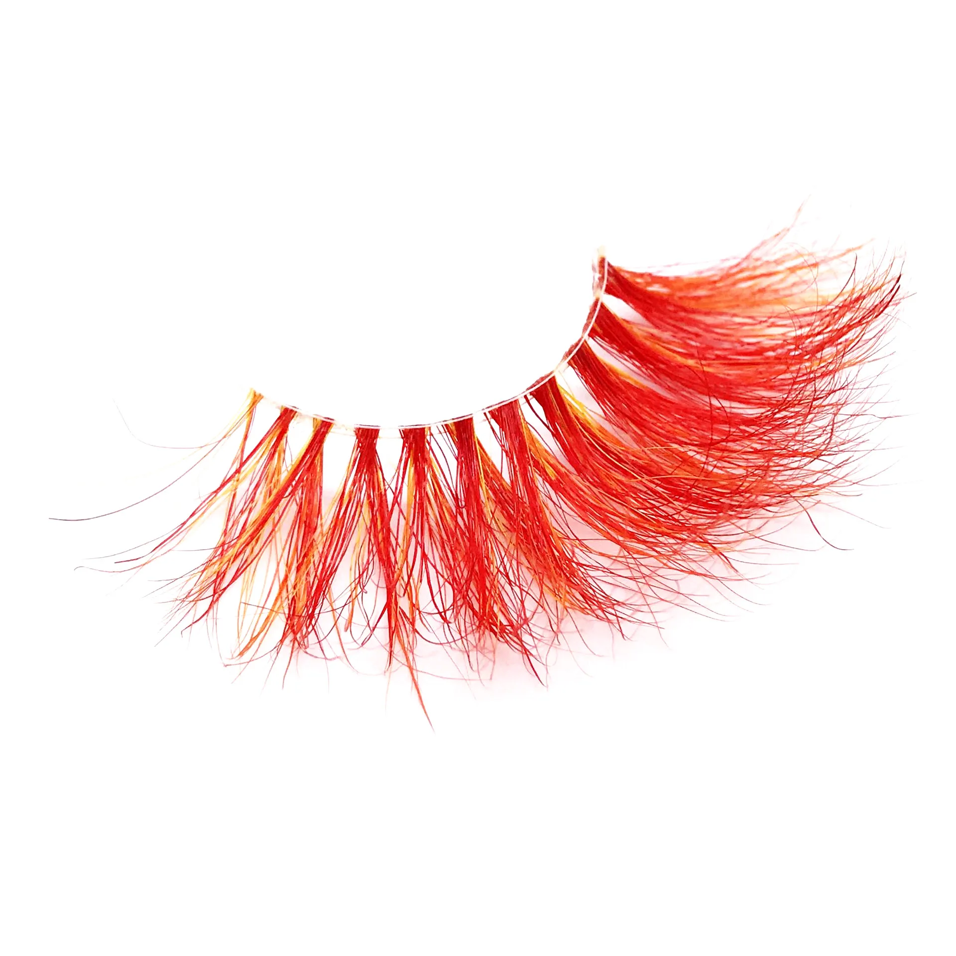 

mink eyelash 25mm 3d mink lashes pink color square eyelash box, Wine red