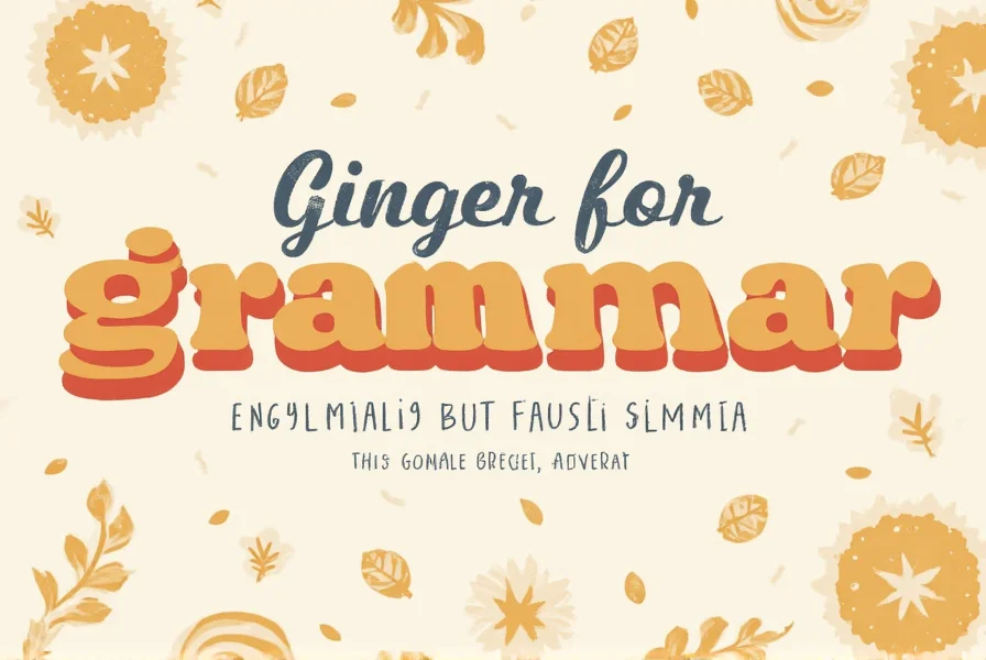 ginger for grammar