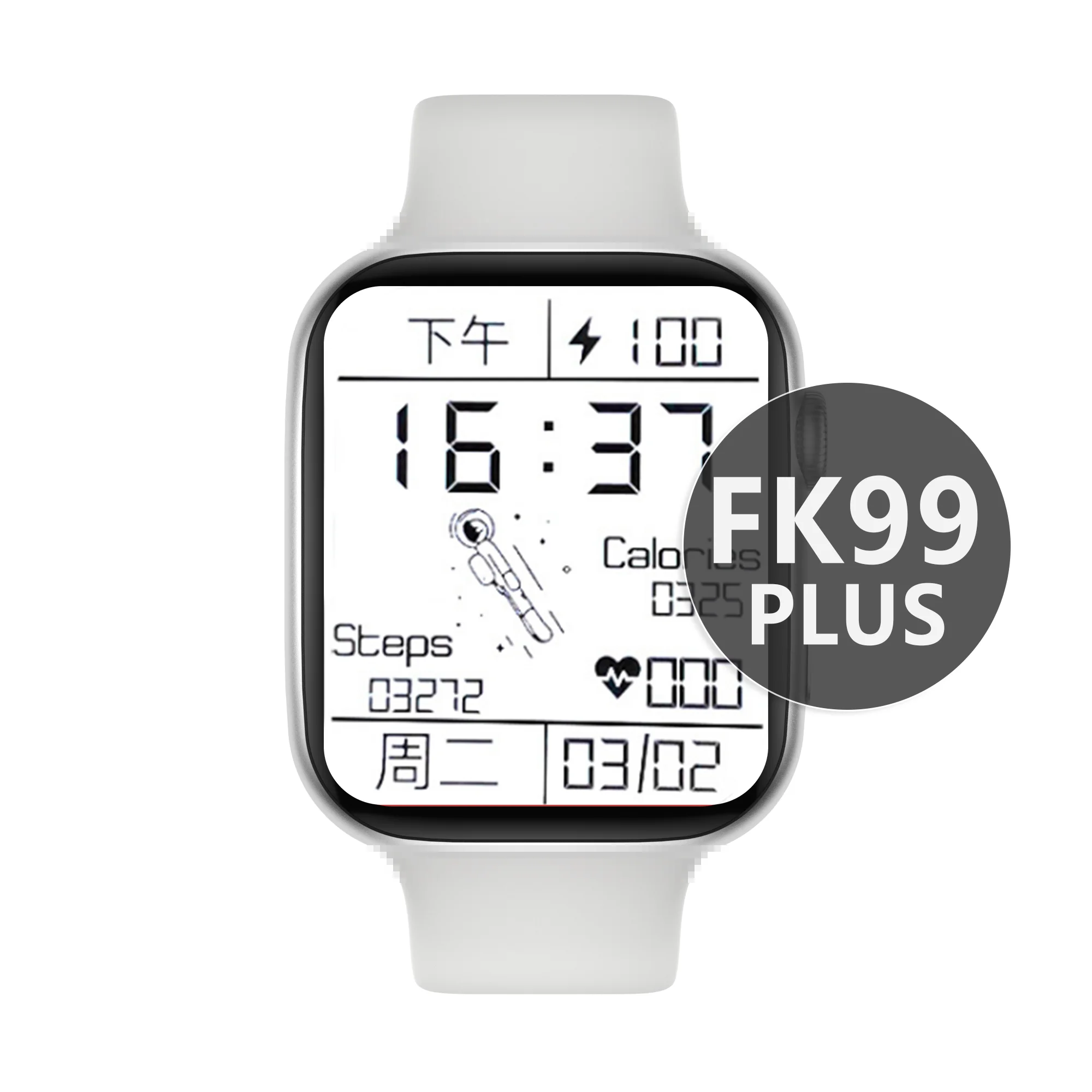 

FK99 plus smartwatch 1.78 inch Push Reminder GPS Pedometer Health Fitness Sport fk99 Series 6 smart watch, Bule,black,pink,white,red