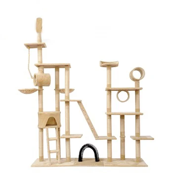 

Giant Cat Tree Climbing Tower For Big Cats New Design Pet Products Outdoor Modern Luxury Large Pet Play House, Beige,grey,brown or customized