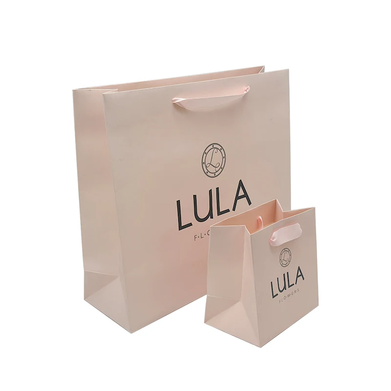 

luxury custom logo gold stamping printed white gift paper shopping bags with logos