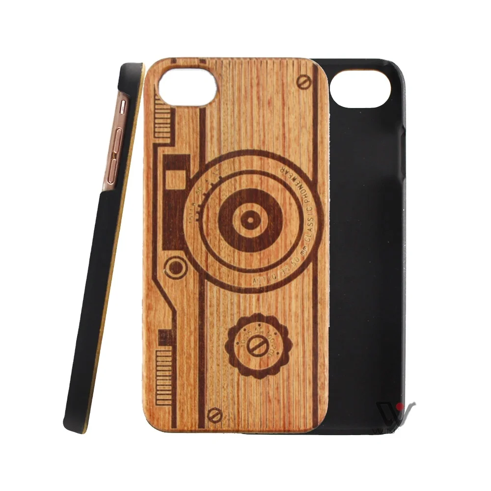 

Real Wood Factory Eco Friendly Personalized Wooden Cell Phone Case for iPhone 6 12 11pro XR XS, Original wood color