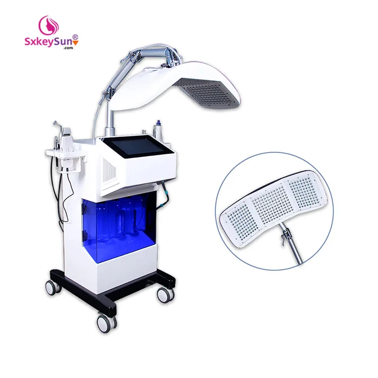 

8 in 1 diamond dermabrasion oxygen spray water jet peeling skin rejuvenation machine with PDT