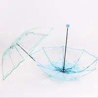 

Sakura clear wedding cherry blossom ladies transparent folding umbrellas