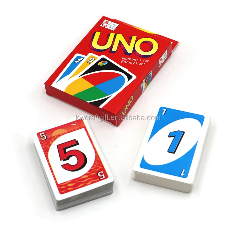Custom Printing Poker Size Paper Uno Cards Game Buy Uno Card Game