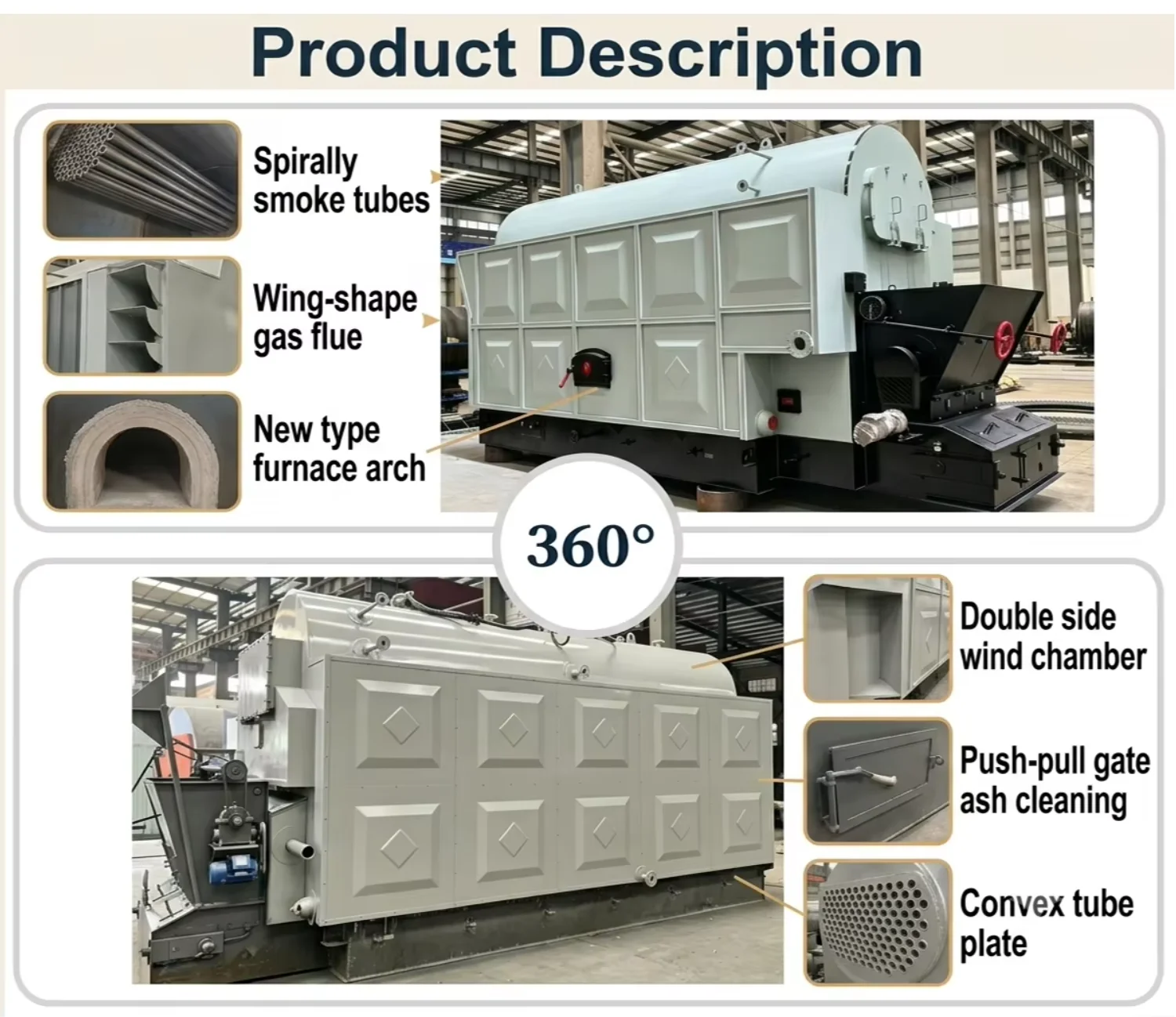 Grate Coal Fired Boiler, 4Ton/H, PLC - detail 12