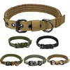 Dog collars tactical buckle custom nylon material