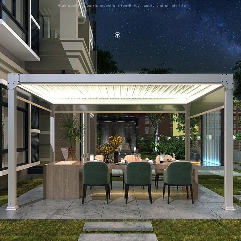 

Opening Closing Pergola Roof Bioclimate Antique Garden Metal Agzebo And Pergola With Retractable Sides