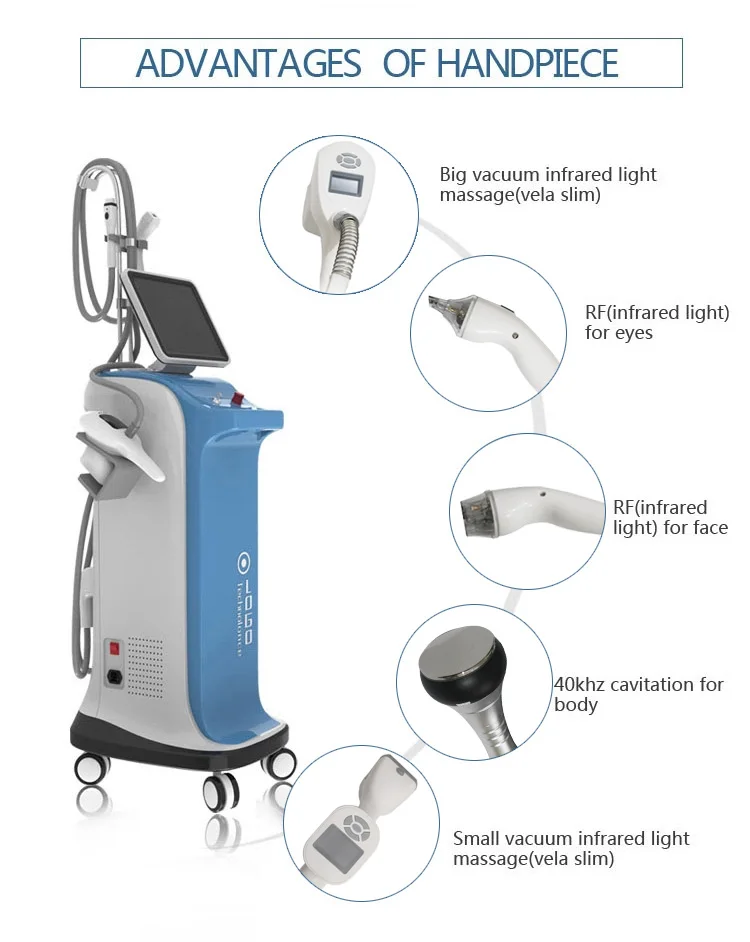 

Infrared RF Vacuum Roller Massage vela body shape remove belly fat cavitation rf vacuum fat belly burning machine