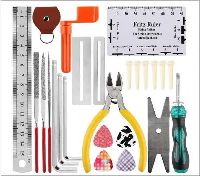 

DRtp with Carry Bag 25 Pcs Complete Guitar Repairing Tool Kit