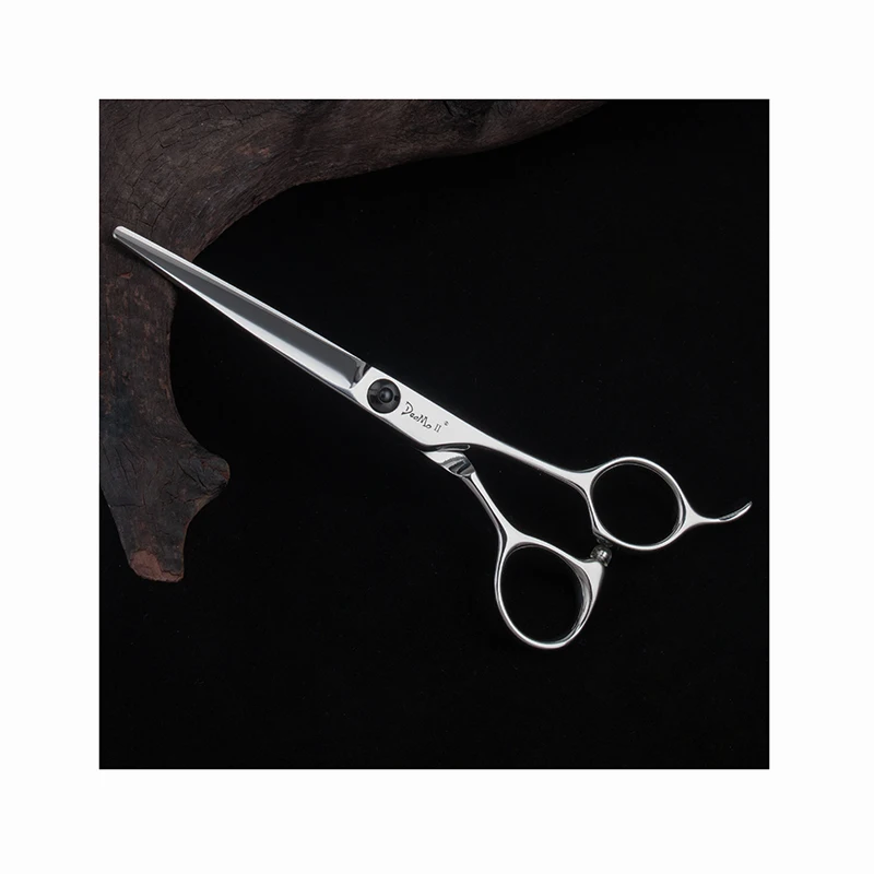 

Beauty Hair Scissors Professional Barber Scissor Set Bag Silver Customized Tools Steel Stainless Logo Style Packing Sharp, Sliver