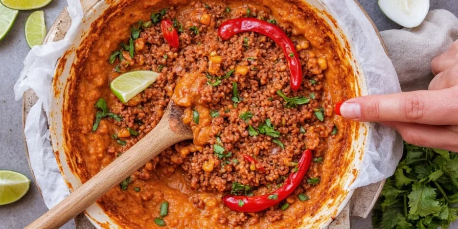 Traditional birria meat being pulled apart