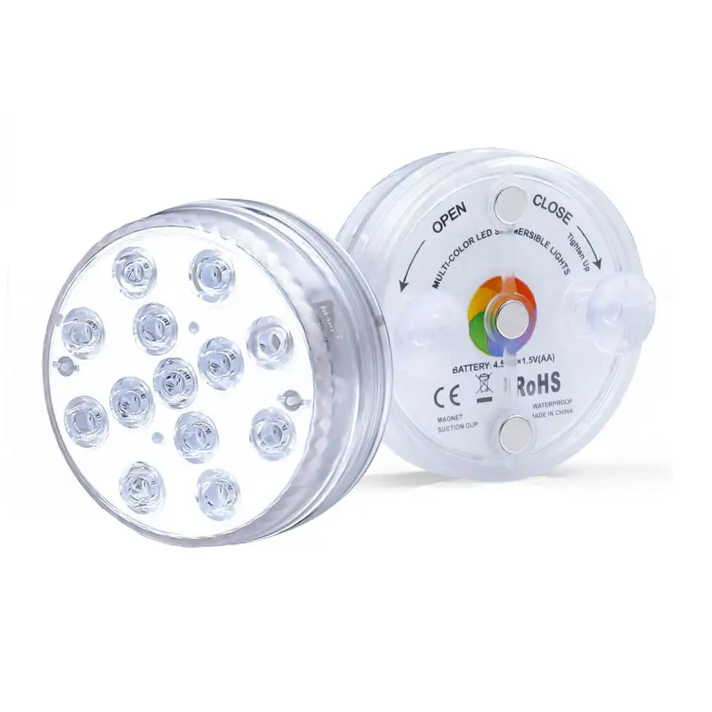 

GFLAI Free Shipping To USA 8.5cm Waterproof Remote Control Battery Operated Submersible LED Light