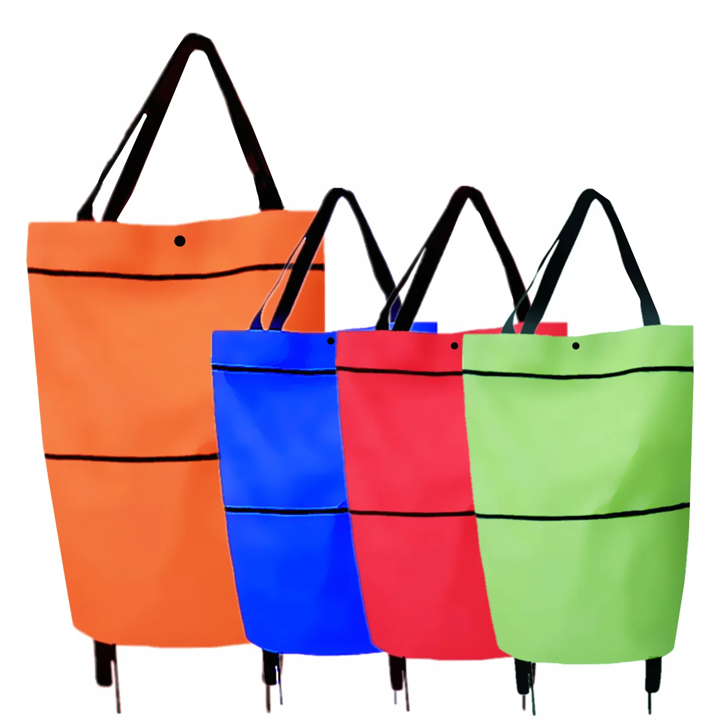

Foldable Waterproof Bag Shopping Trolley Cart Foldable Reusable Eco Large Luggage With Wheels Basket Market Oxford Storage Bag, 9 styles