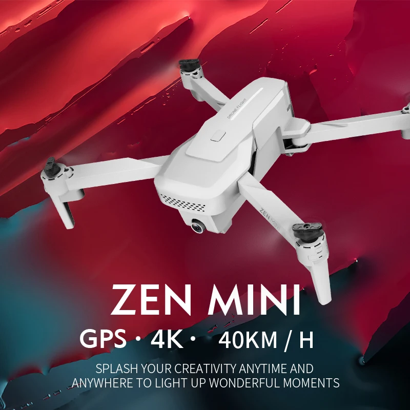 2020 neue VISUO XS818 ZEN Mini Dual GPS WIFI FPV Drone Mit 120 Grad Weitwinkel Objektiv 4K HD anti-schütteln Kamera Optischen Fluss RC Qu