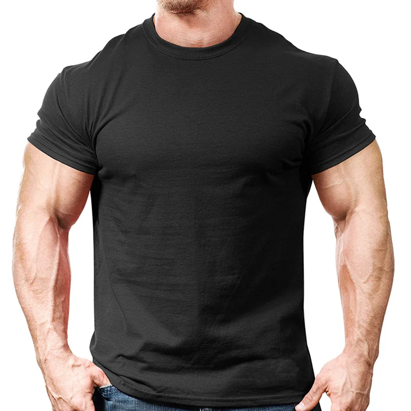 Bodybuilding T-shirts Customized Plain Classic Workout High Quality ...