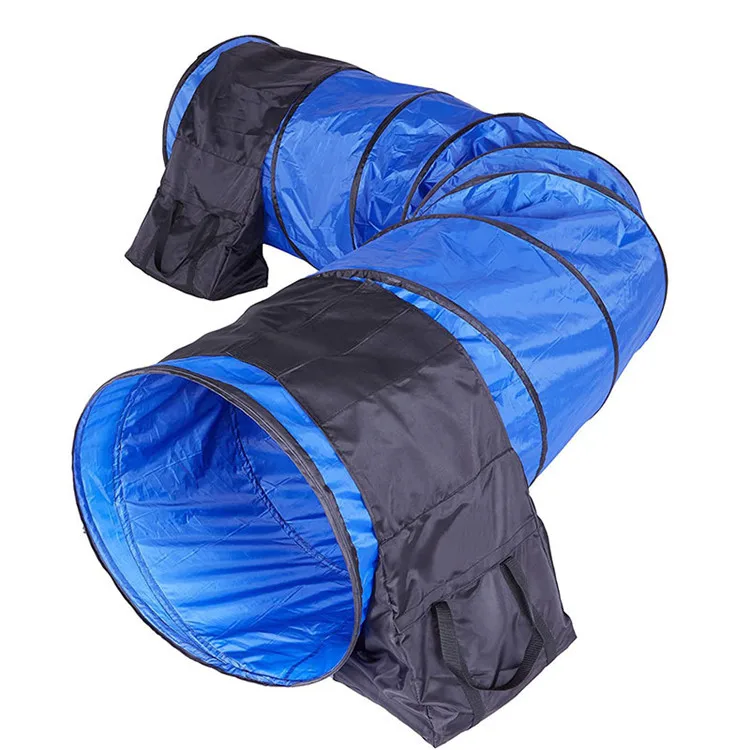 High Quality Outdoor Dog Agility Training Tunnel With Training Saddle