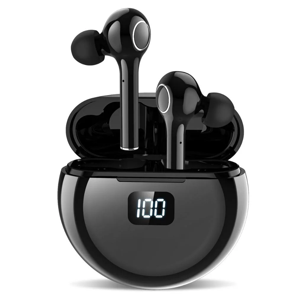 

2021 New Design TW13 Wireless Headphone BT V5.0 Earphone TWS HIFI Mini In-ear Sport Running Headset LED Display TW13 earbuds, As picture