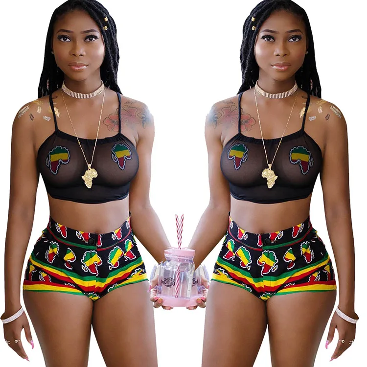 

Vest and shorts set wholesale womens two piece suit