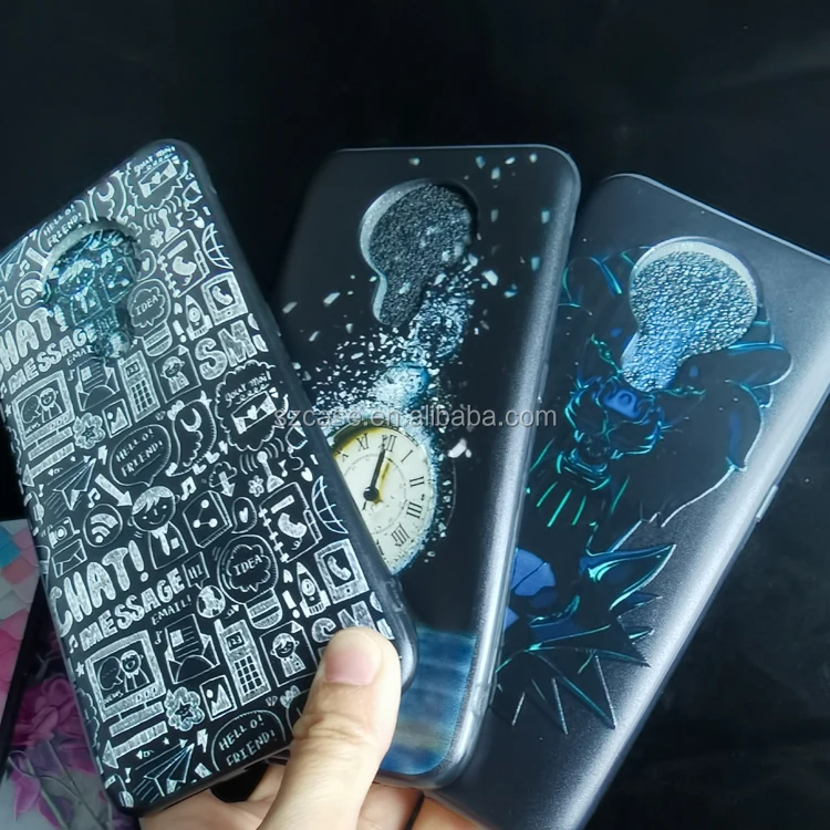 

Luxury Shockproof Custom 3D OEM Design Colorful Printing Matte Soft TPU Phone Back Cover Case For Iphone 11 Pro 5.8 inch, Black / clear
