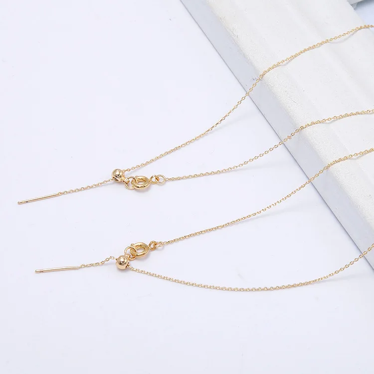 Factory Wholesale 14k Gold Plated Initial Necklace Bracelet for Diy Jewelry Making