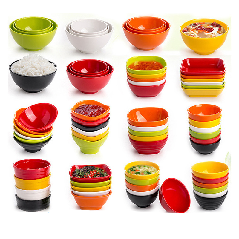 

colorful melamine dessert bowl wholesale custom logo