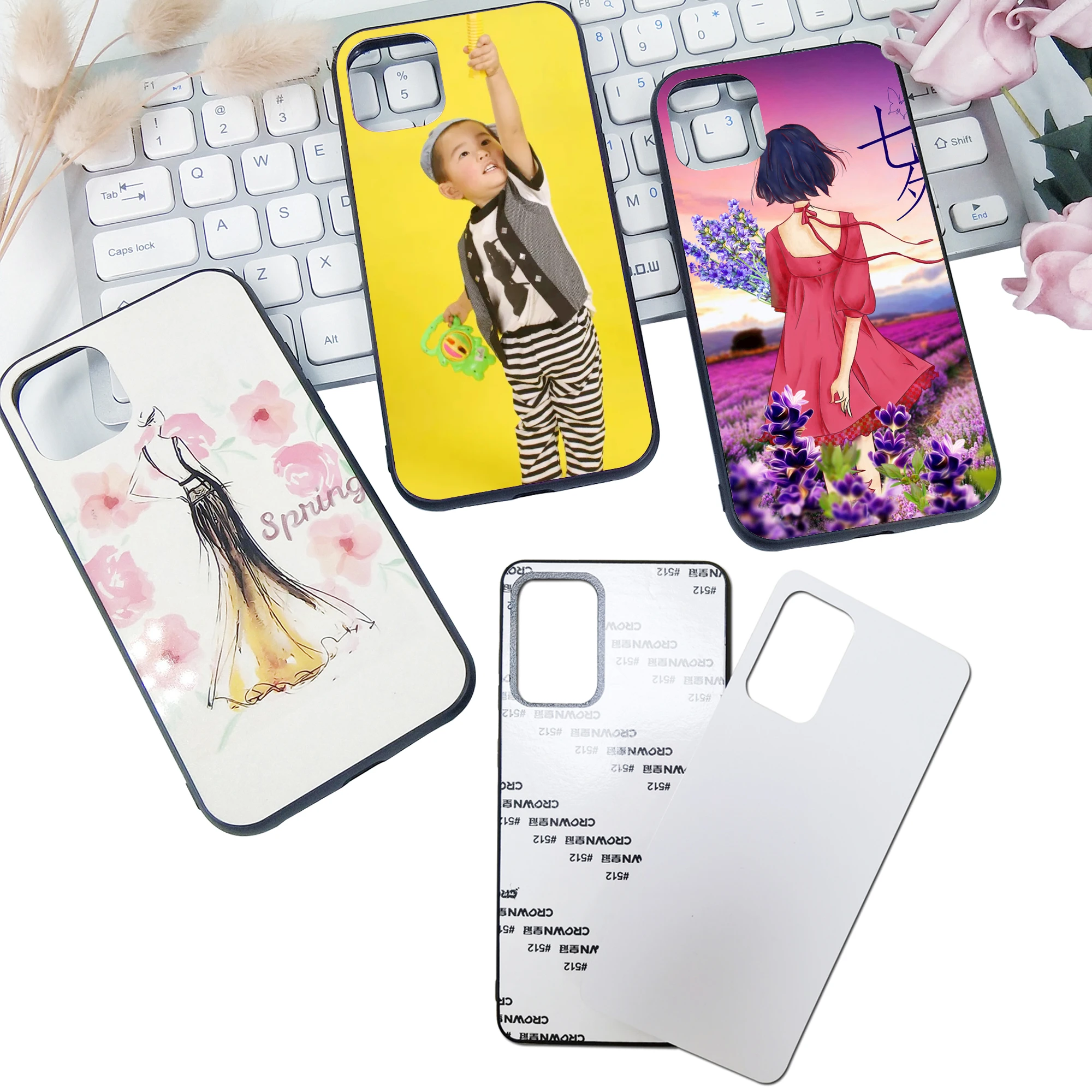 

Sublimation Printing Blank 2D PC Custom Printing Mobile Phone Case for Samsung A72, White